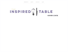 Tablet Screenshot of inspiredtable.restaurantgoodluck.com